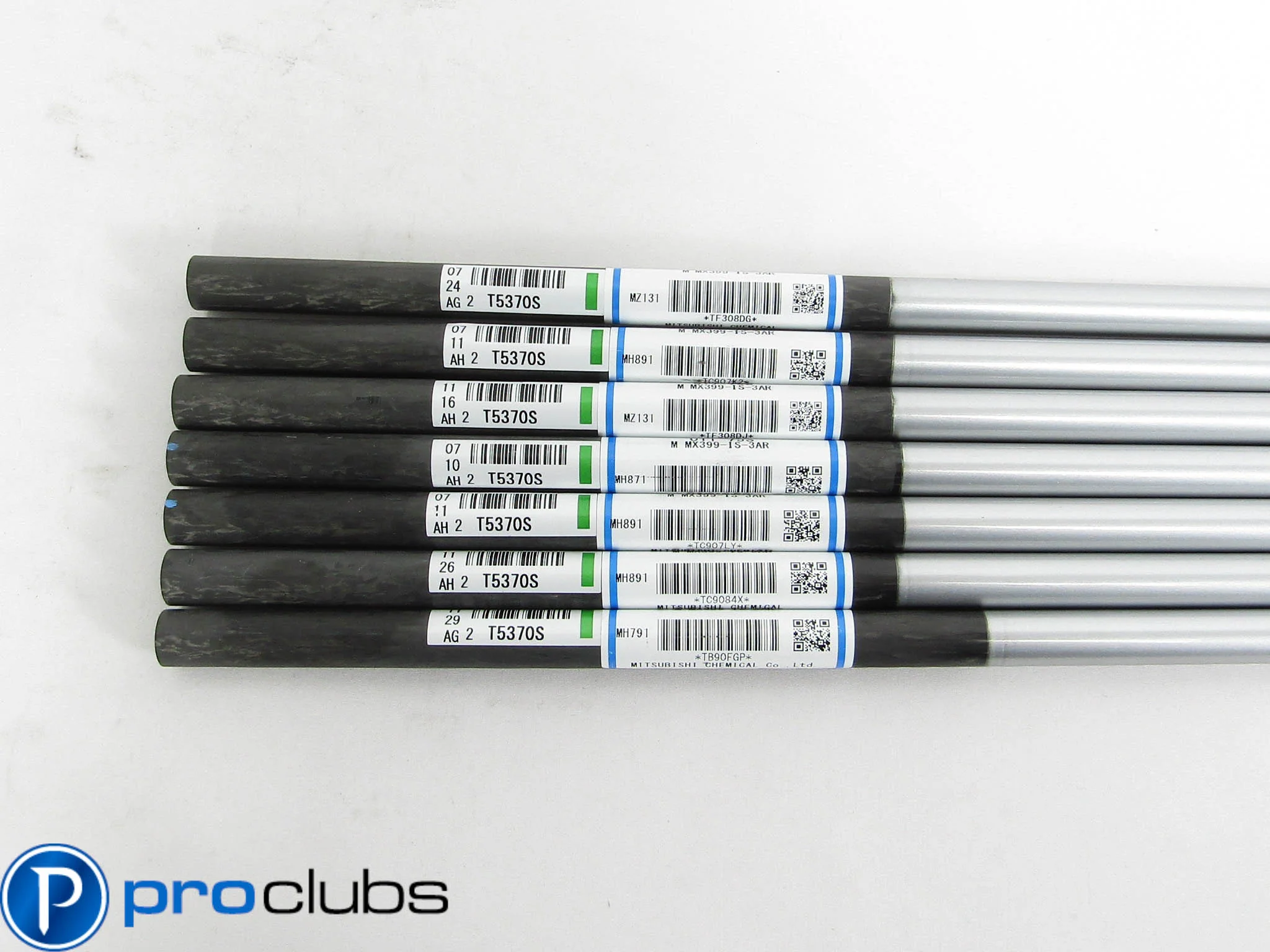 (7) NEW MITSUBISHI CHEMICAL OTi 75 STIFF FLEX GRAPHITE IRON SHAFTS .370 #448013 - Image 2
