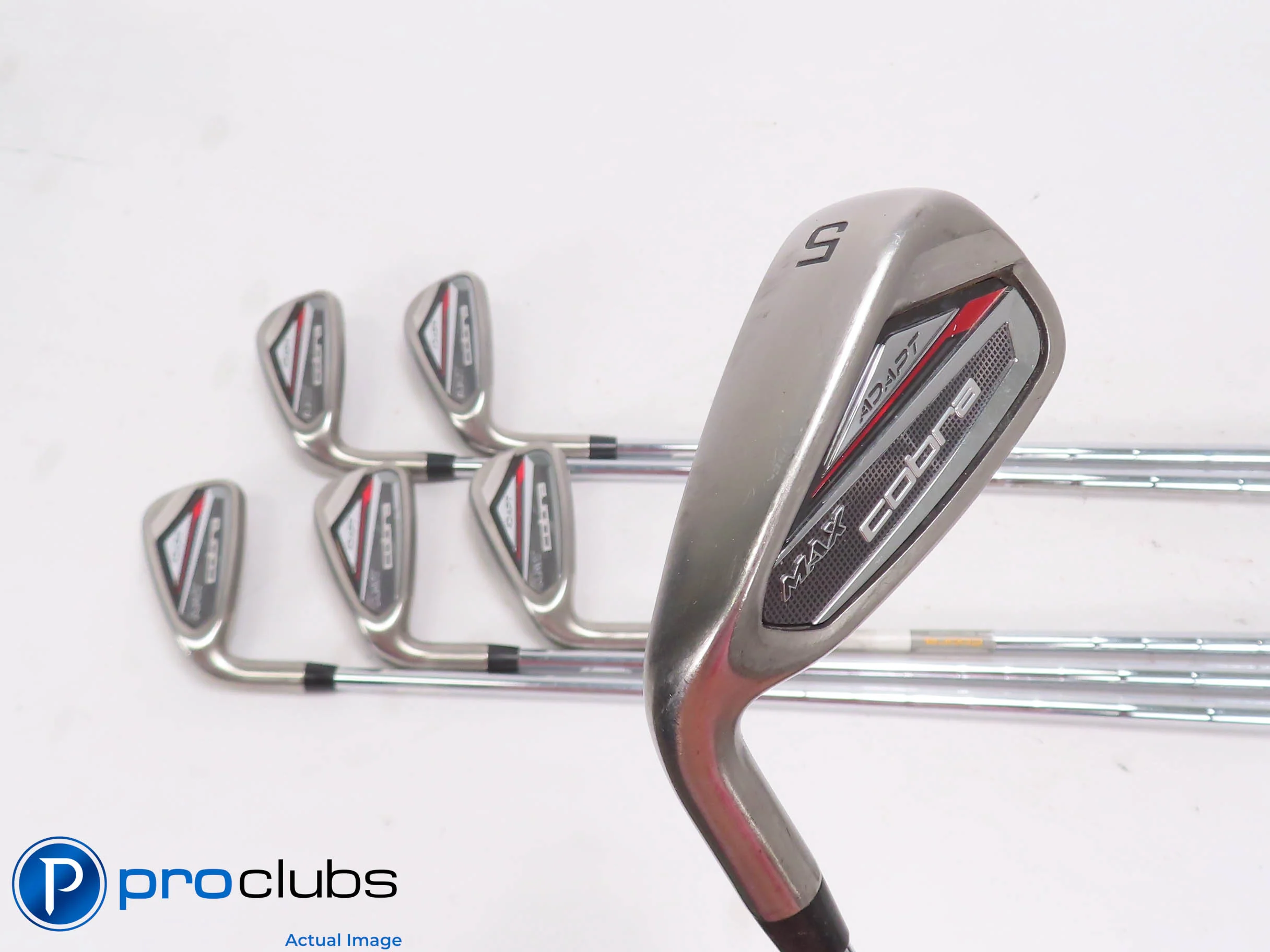 Nice Left Handed Cobra DS-Adapt MAX 5-PW Iron Set KBS Regular Flex Steel 508140