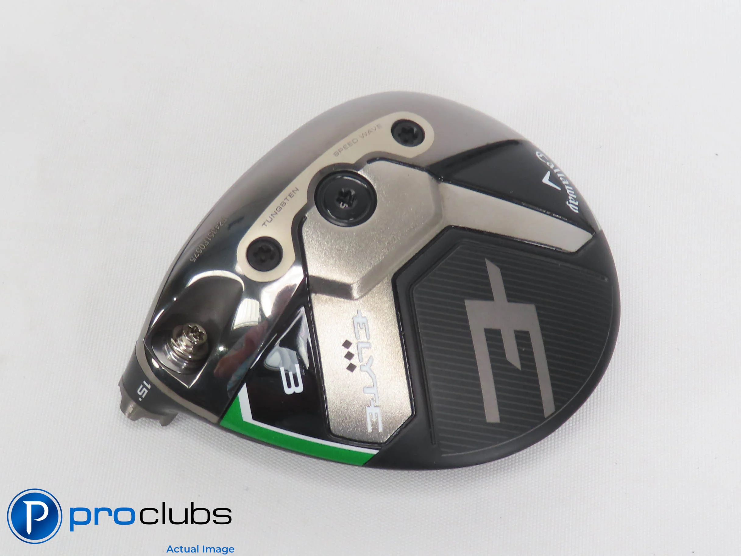 Left Handed Callaway ELYTE Triple Diamond 15* 3 Wood - Head Only - L/H - 501299