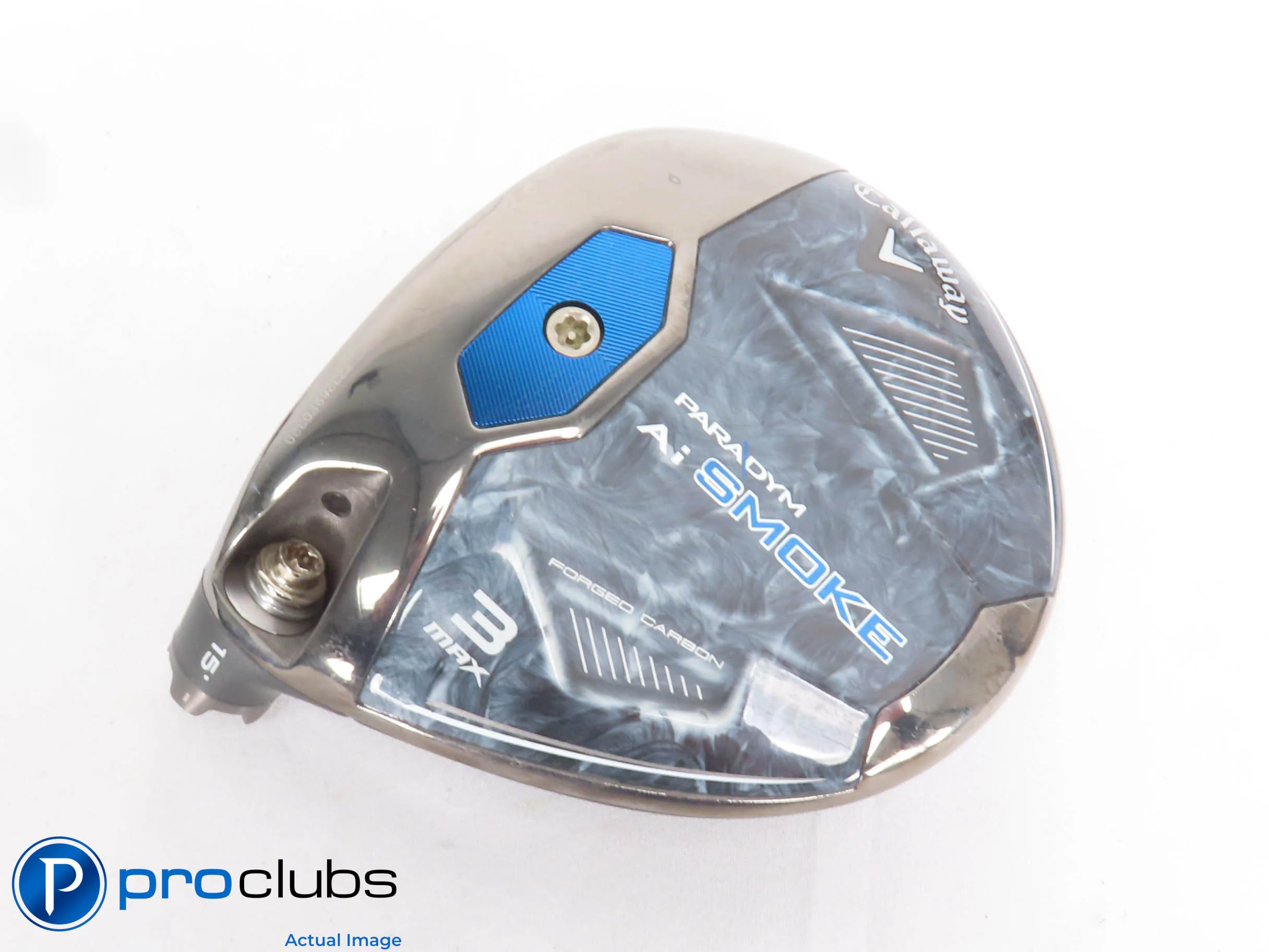 Left Handed Callaway PARADYM Ai Smoke MAX 15* 3 Wood - Head Only - 430225