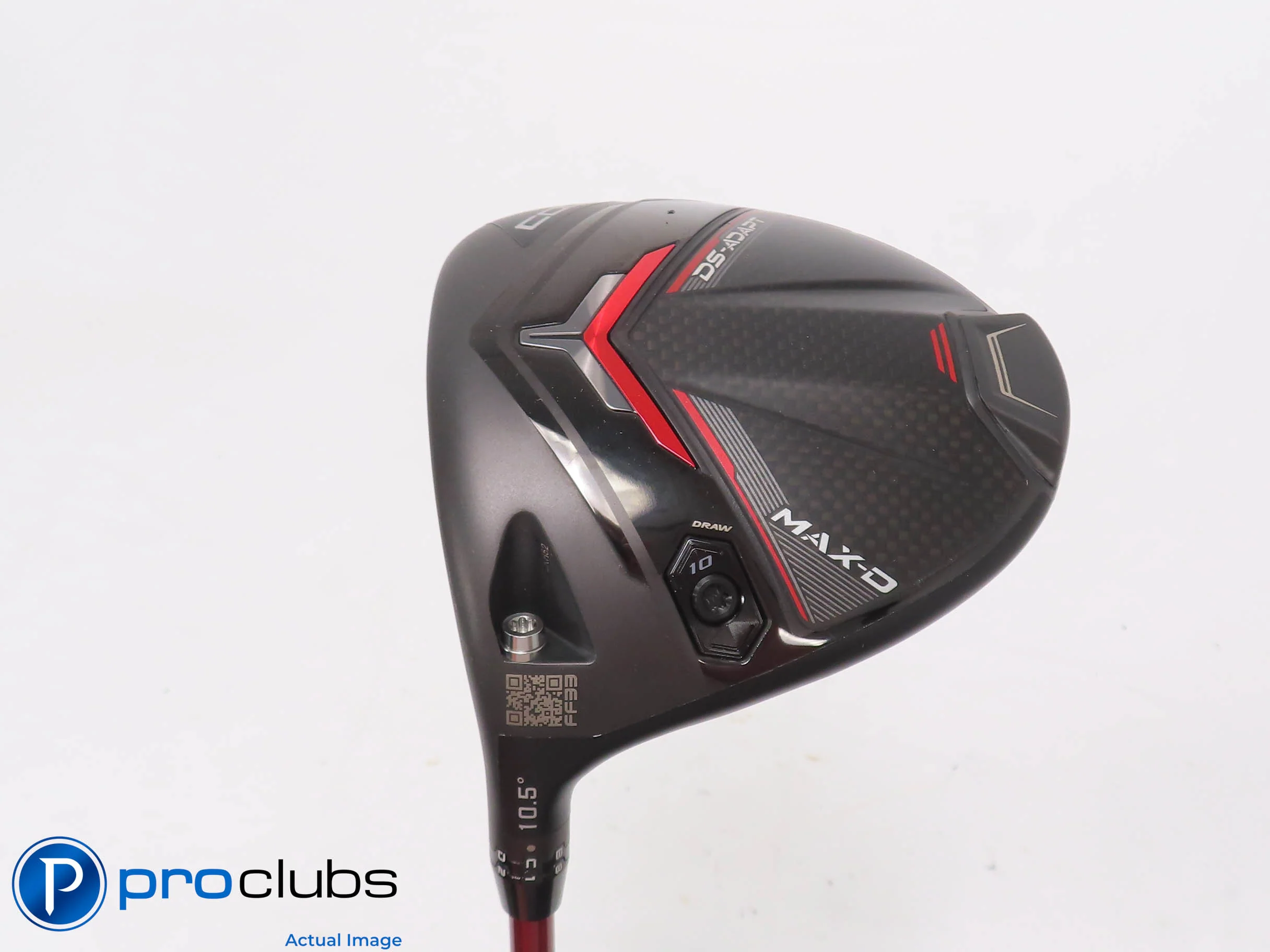 Left Handed Cobra DS-ADAPT MAX-D 10.5* Driver - Denali Red 50g Senior #473493