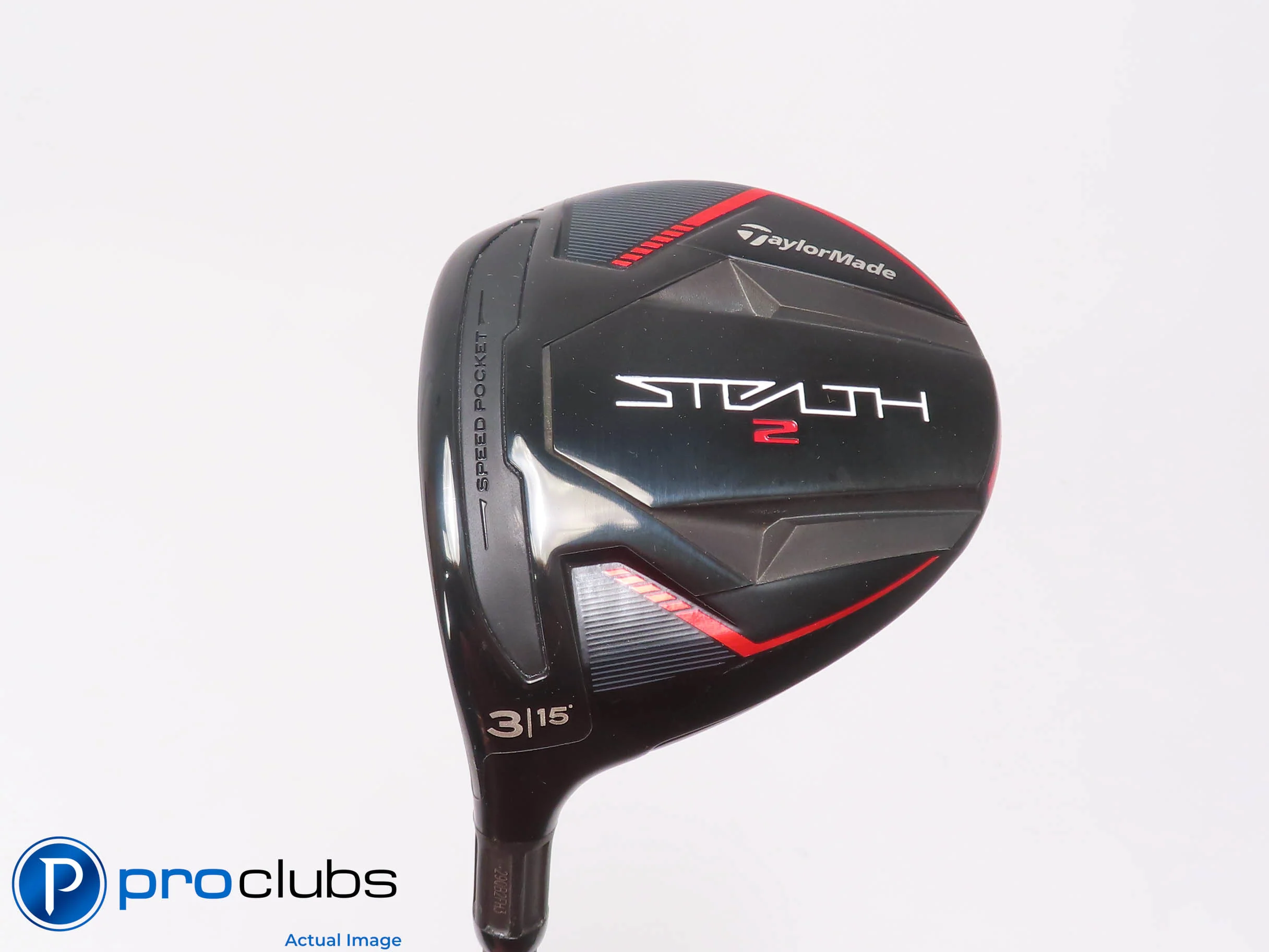 Left Handed TaylorMade Stealth 2 15* 3 Wood - HZRDUS 70g Regular Flex 510145