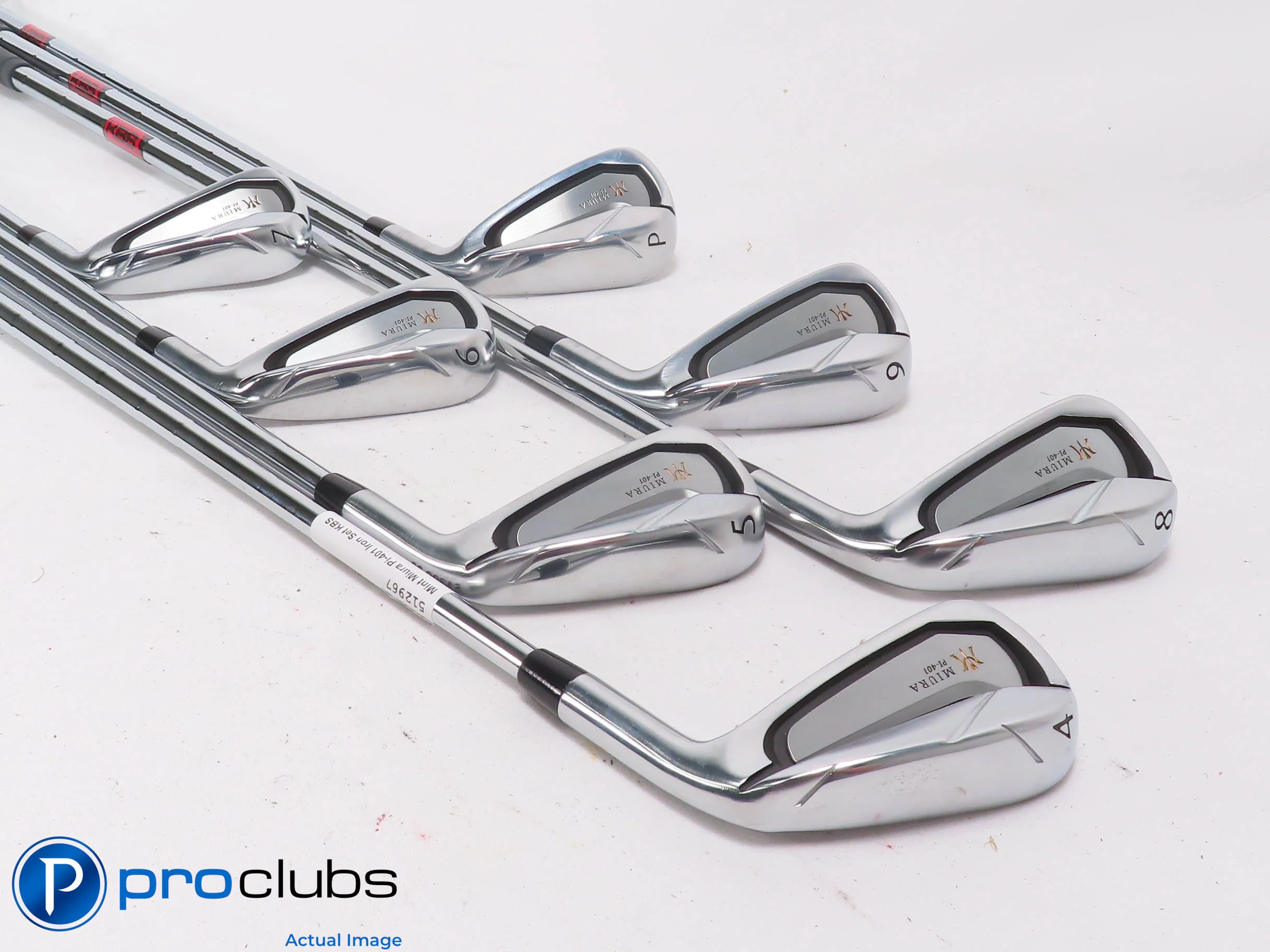 Mint Miura PI-401 4-PW Iron Set - KBS Tour 110 Regular Flex Steel 512967 - Image 2