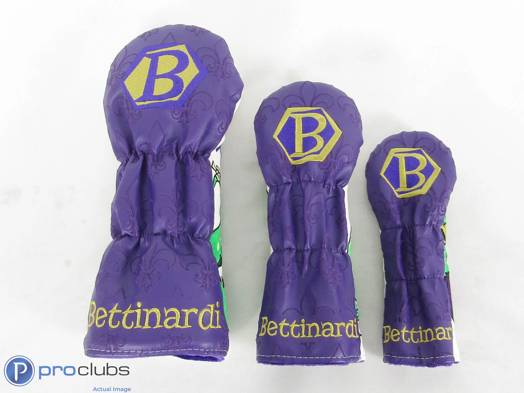 New! Bettinardi 3pc Mardi Gras Alligator Jazz Band Wood Set Headcovers - 510737 - Image 2