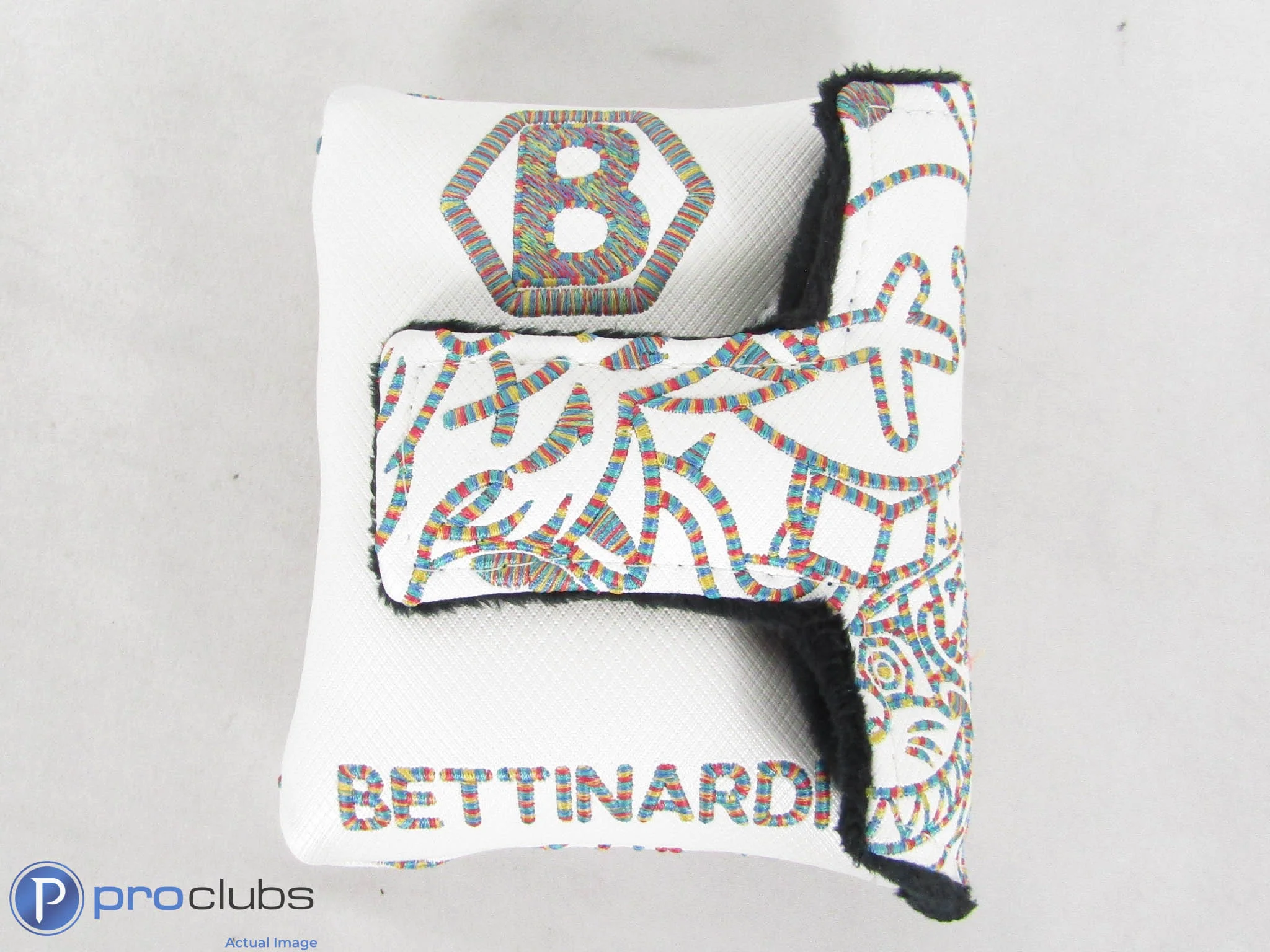 New! Bettinardi 2024 Social Rainbow Multi Icon Mallett Putter Headcover - 511745