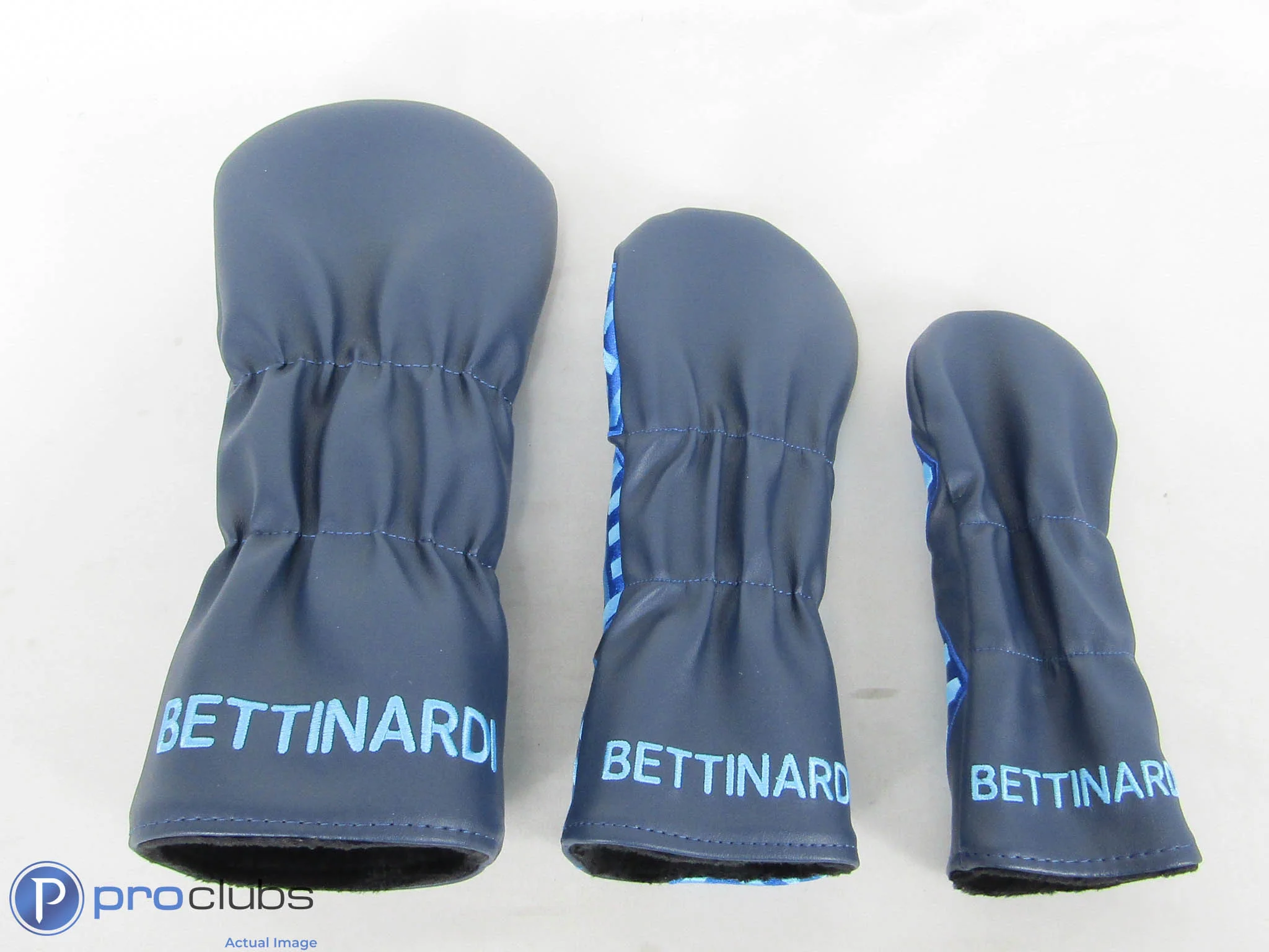 New! Bettinardi 3pc Navy T-Hive Wood Set Headcovers - 510735 - Image 2