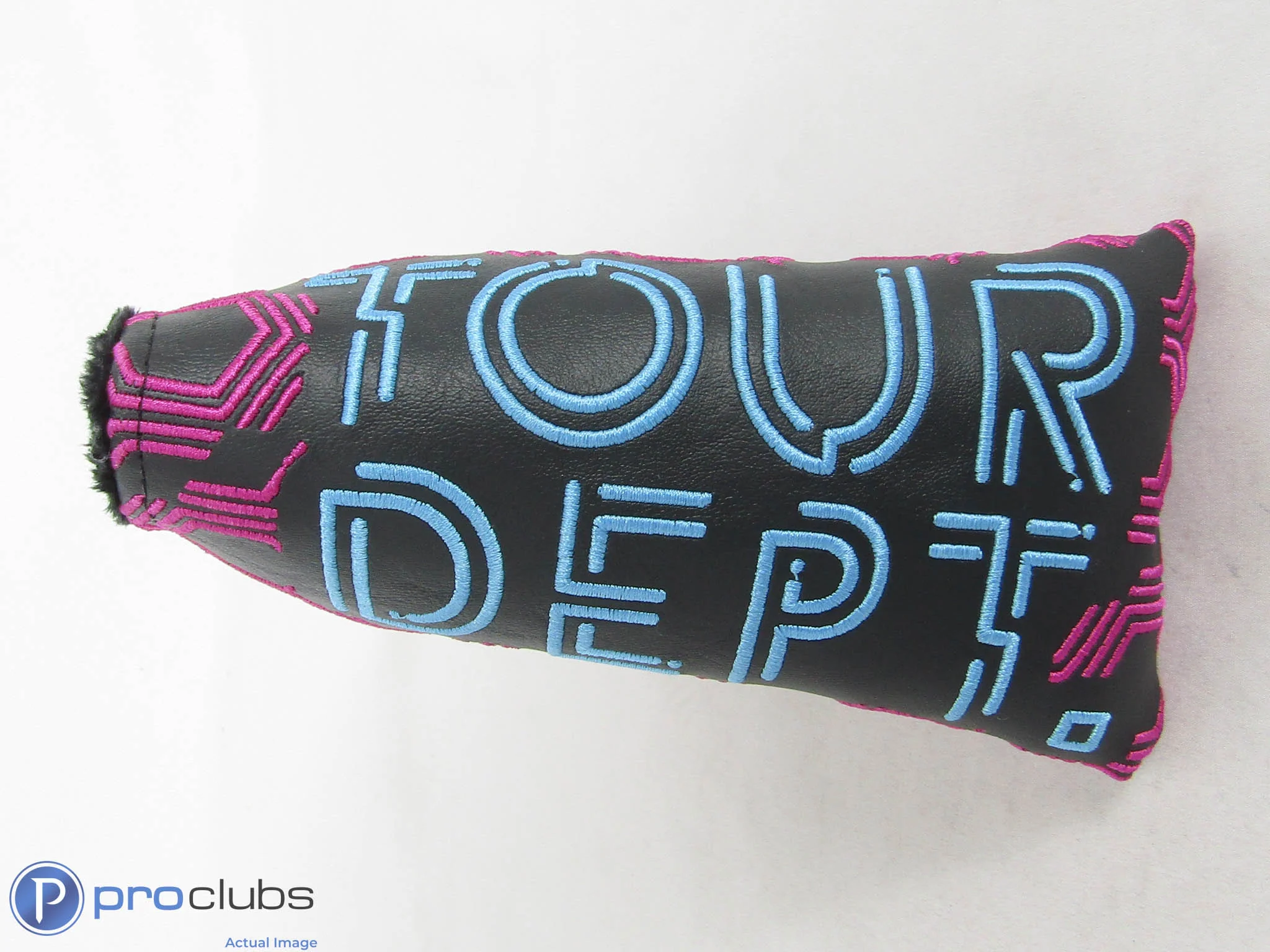 Rare! Bettinardi Tour Dept Geometry Black/Purple Blade Putter Headcover - 507699 - Image 3