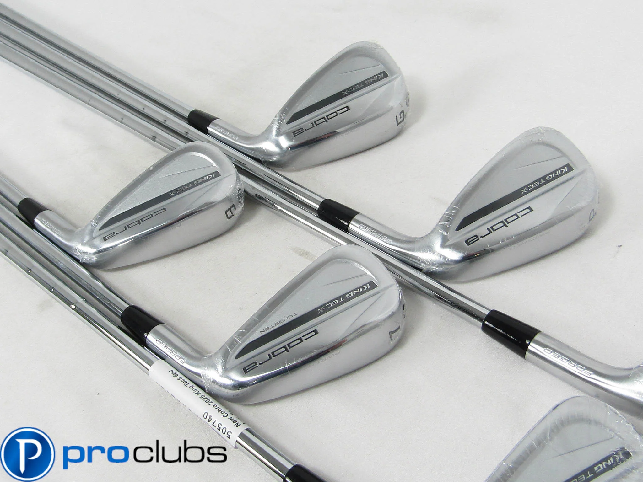NEW COBRA '2025 KING TEC-X FORGED IRONS 6-PW,GW STEEL STIFF FLEX (+1") #505740 - Image 3