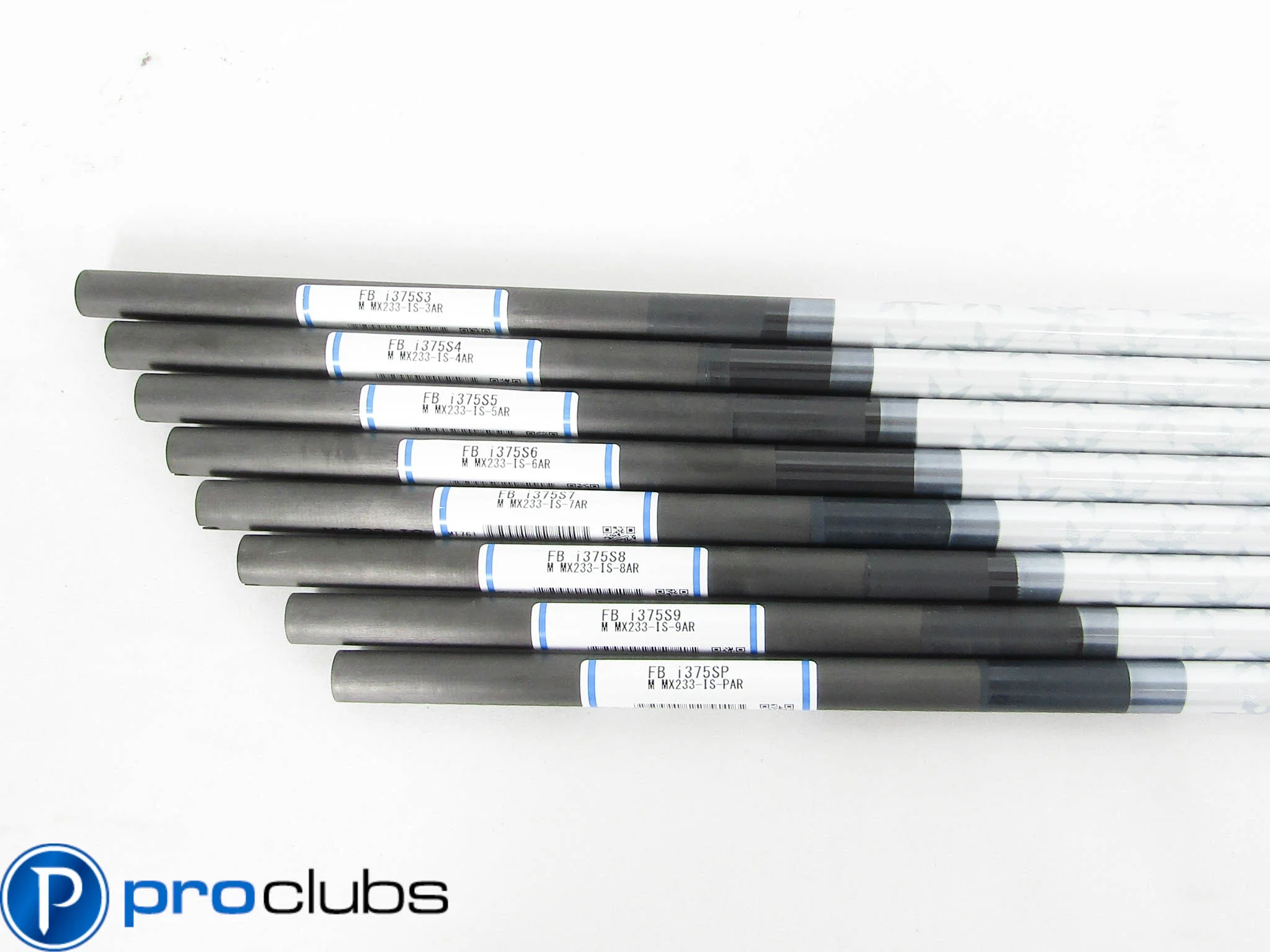 NEW MITSUBISHI FUBUKI AX i375 STIFF FLEX GRAPHITE IRON SHAFTS 3-PW .370 #451790 - Image 2