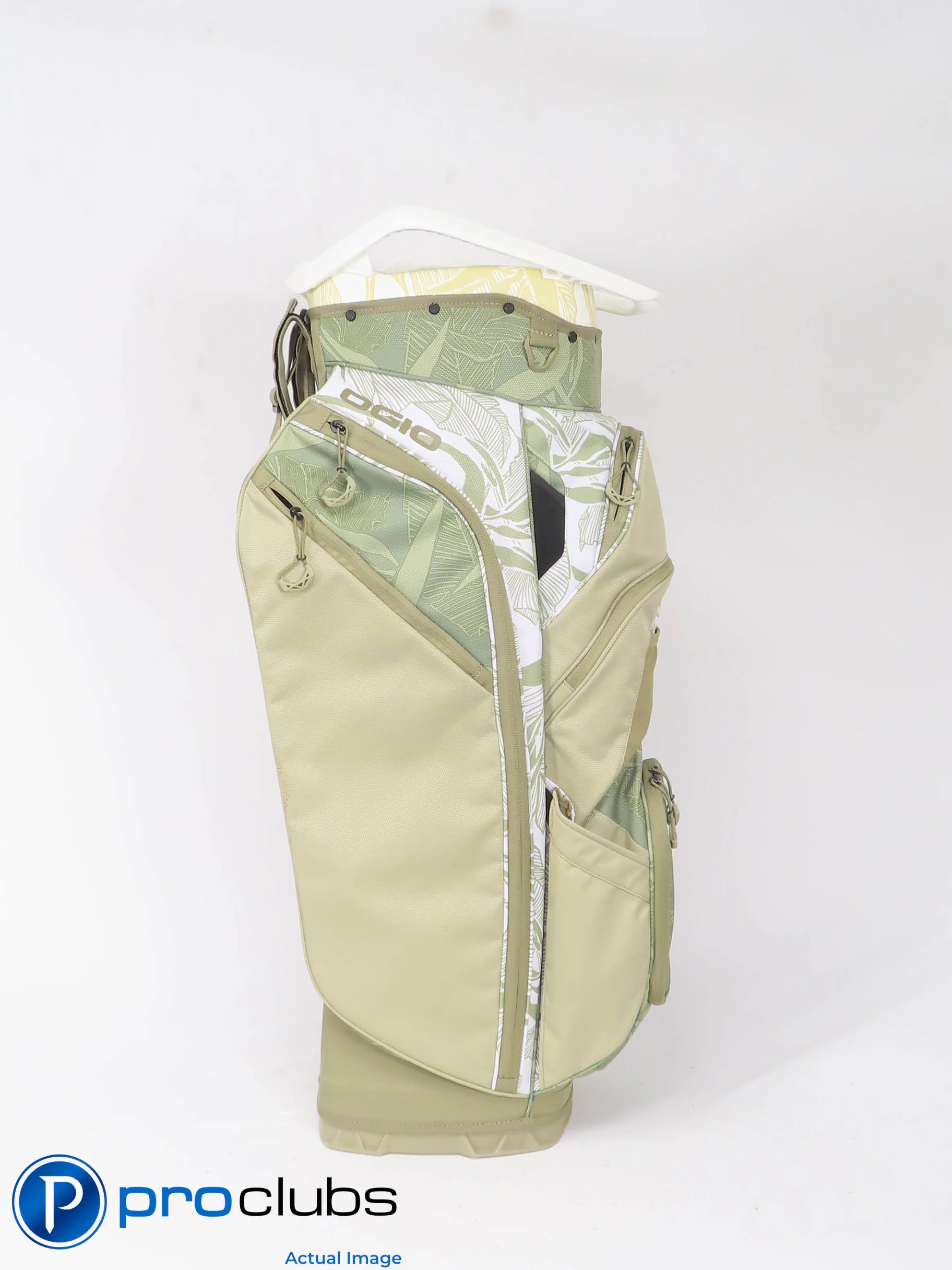 New OGIO WOODE 14-WAY Cart Golf Bag w/Rainhood - Green Oasis 511908 - Image 2