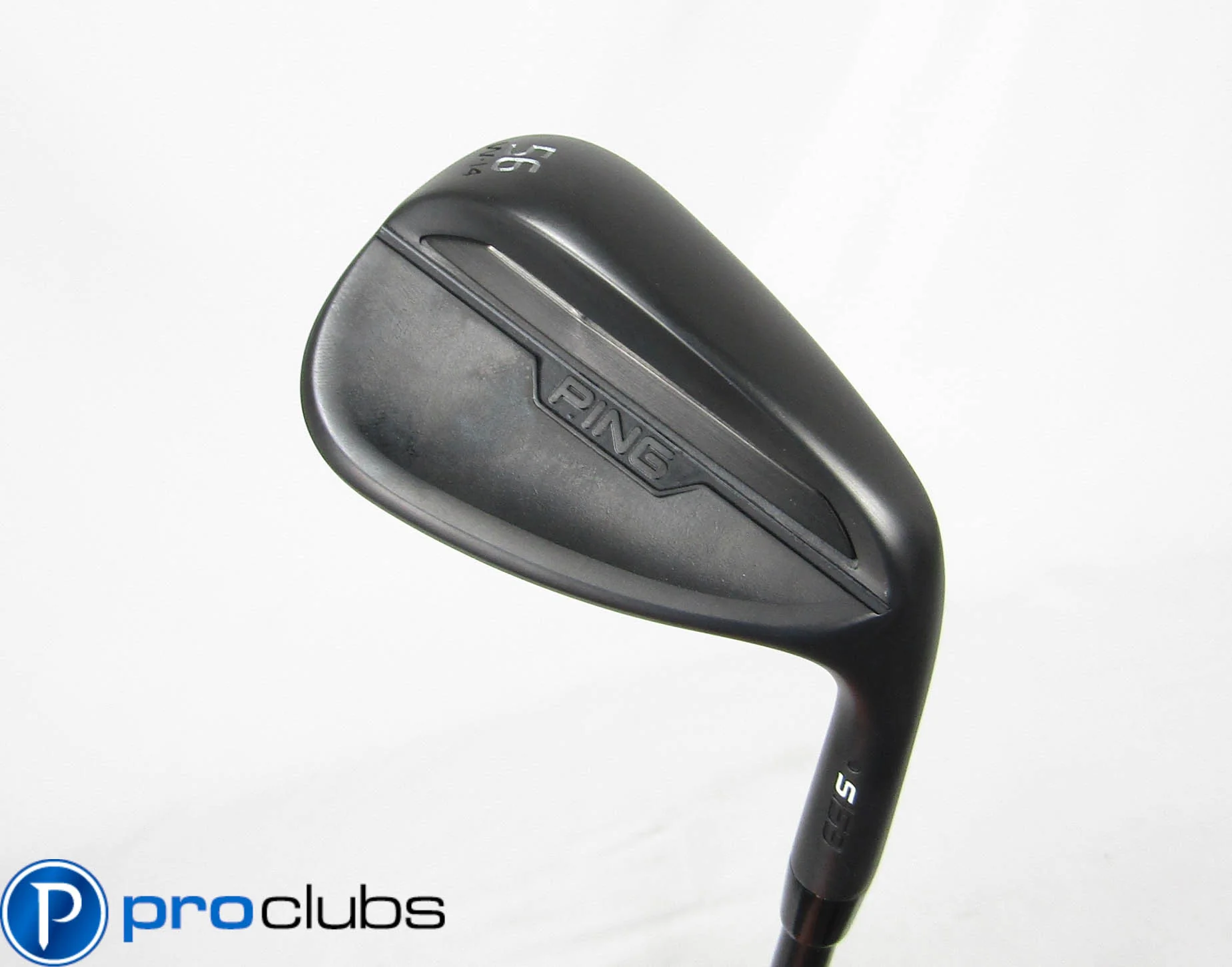 NEW PING S159 BLACK (W-GRIND 14*) 56* WEDGE STEEL BLACK REGULAR FLEX #510287