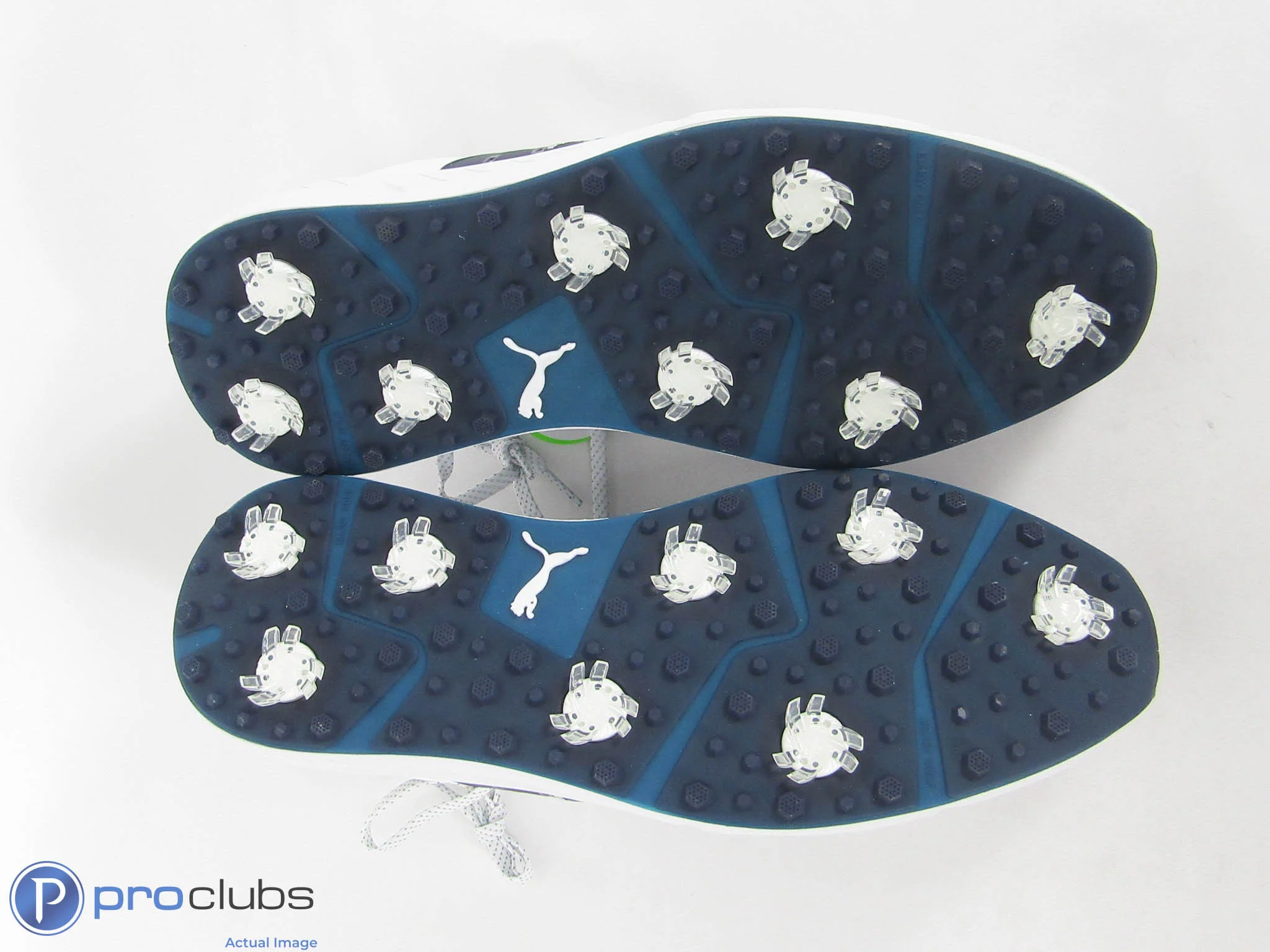 New! Puma IGNITE Elevate 2 Tour Golf Shoes Size 13 Navy/White - 443158 - Image 2