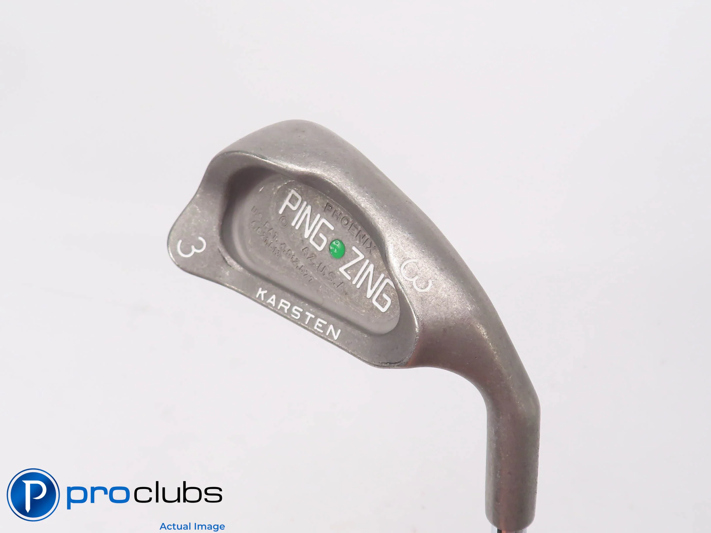 Ping Zing 20.5* 3 Iron Green Dot - Ping KT-M Stiff Flex Steel 506587